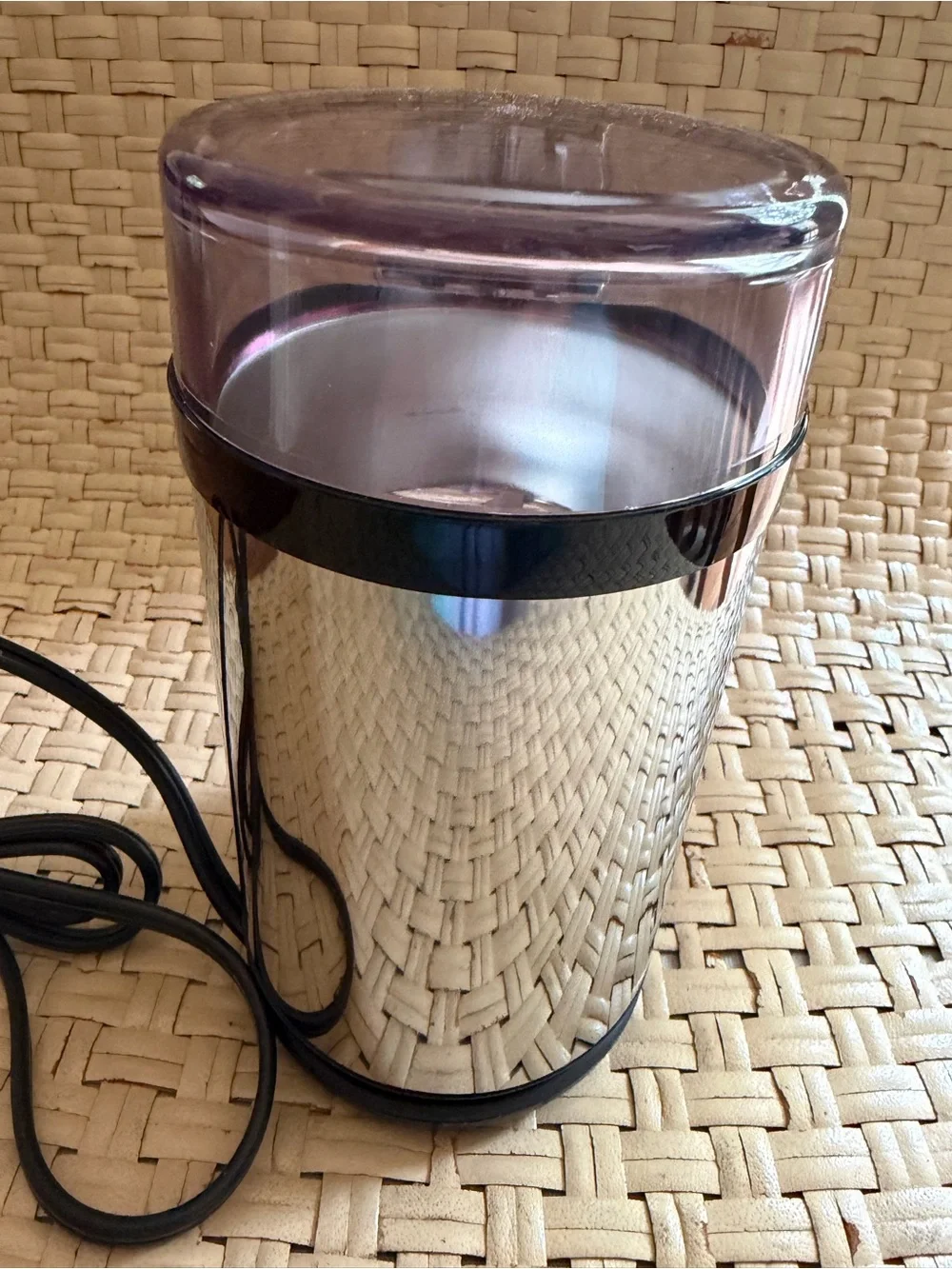 KRUPS Electric Coffee Grinder - Chrome & Black